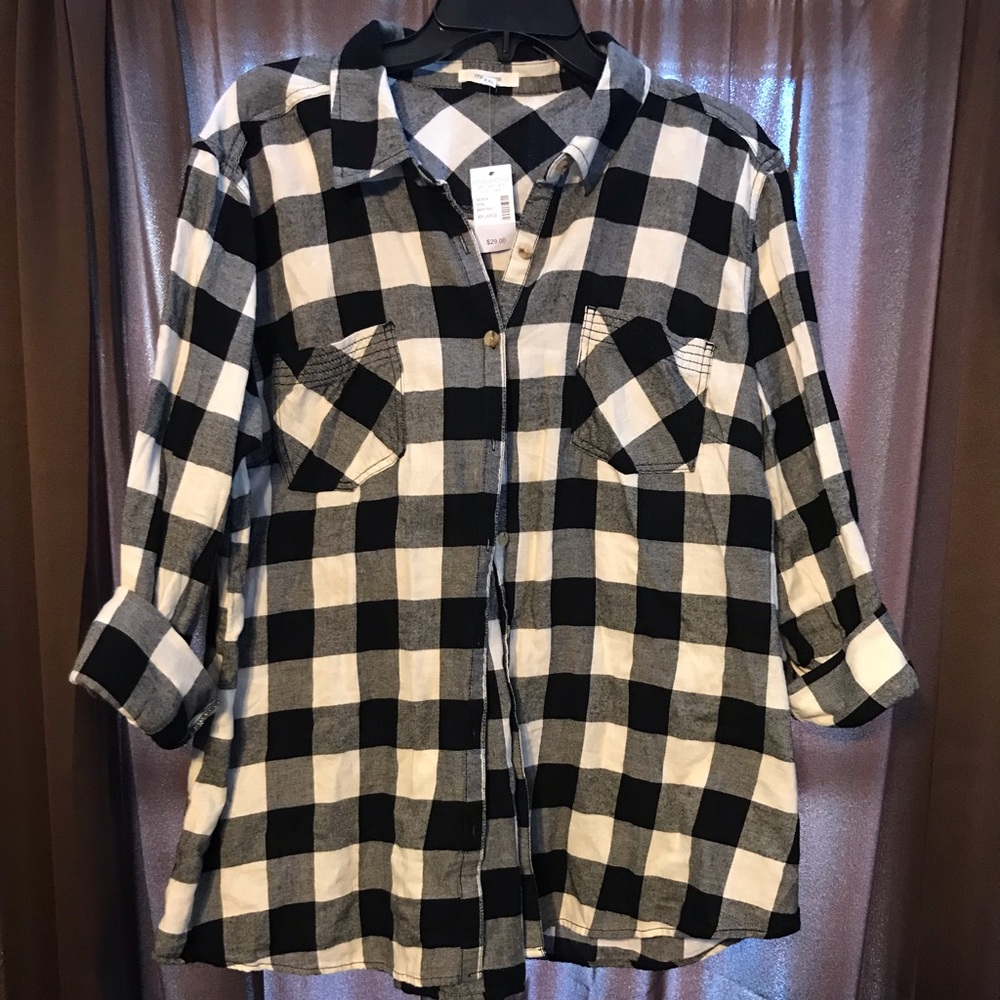 NWT Maurice’s XXL flannel button down